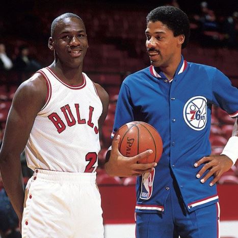 Michael Jordan y Julius Erving